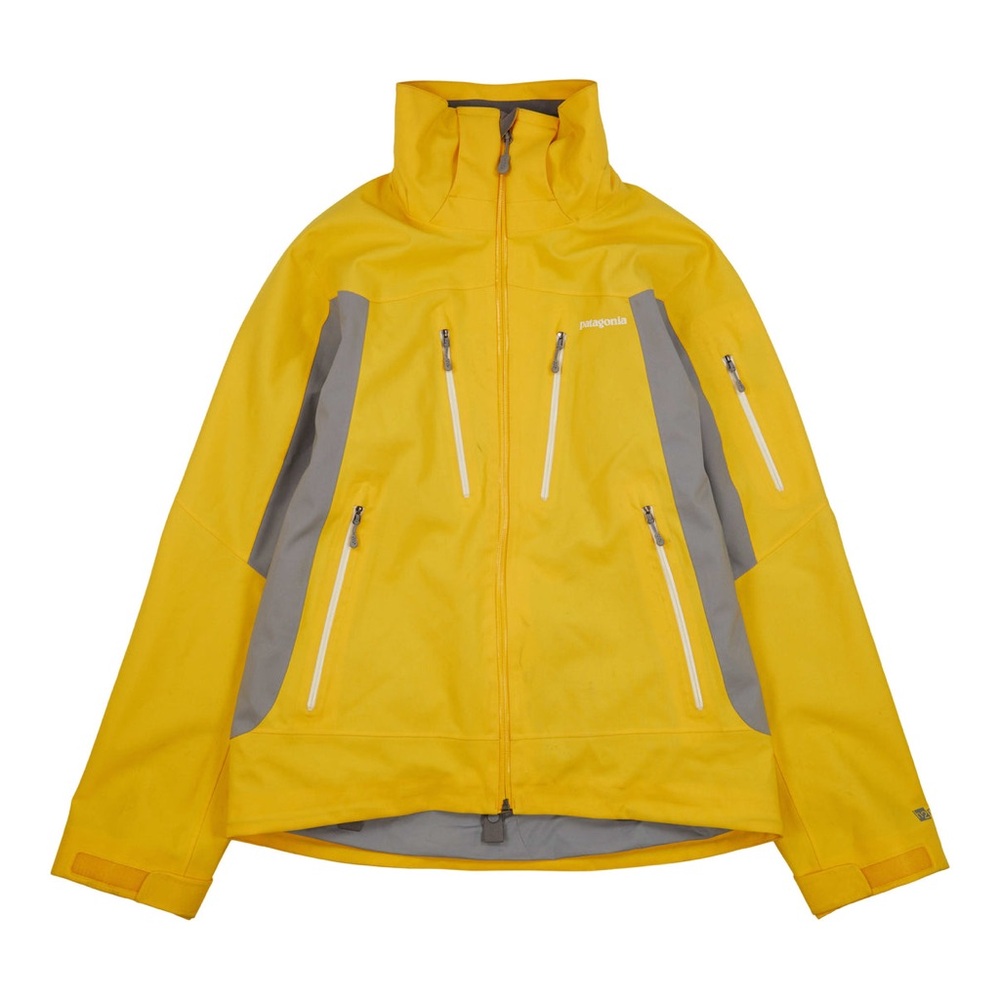 Patagonia Yellow and Gray Ski Jacket